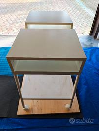 Coppia di comodini ikea - 45x35 cm bianchi - usati