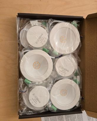 Set 6 Faretti LED Incasso 230V Ultra Piatti (23mm)