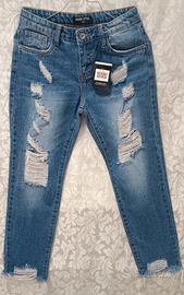 PANTALONI JEANS RAGAZZI SIZE 12 BLU NUOVI