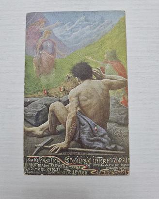 CARTOLINA ANTICA ESPOSIZIONE INTERNAZ. DI MI 1906
