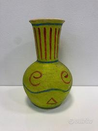 Grande Vaso fiori in ceramica dipinto a mano