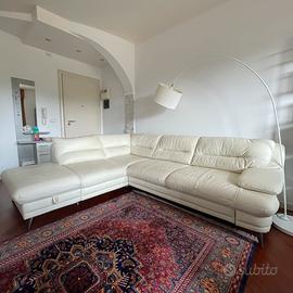 Divano angolare in VERA PELLE
