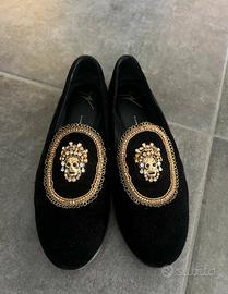 Pnatofola in velluto Giuseppe Zanotti