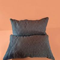 Coppia di Cuscini Arredo-Grigio Melange 52x28 cm