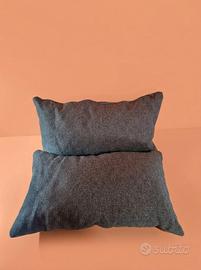 Coppia di Cuscini Arredo-Grigio Melange 52x28 cm
