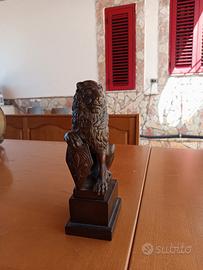 Scultura leone in bronzo 