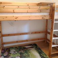 Letto rialzato della Flexa in legno massiccio