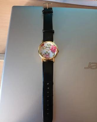Orologio Geneva con fiori