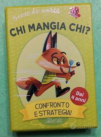 Gioco di carte Chi mangia chi? Gioco di confronto