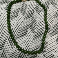 Collana di giada chiusura oro vintage