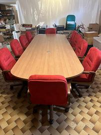 Tavolo da Riunioni/Conferenze  + 10 poltrone