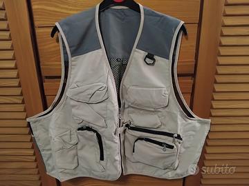 gilet pescatore multitasche nuovo xxl.
