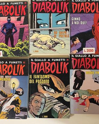 Diabolik lotto fumetti