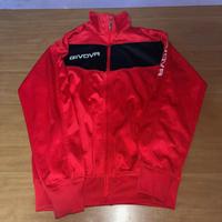 Felpa con zip Rossa Givova taglia M uomo