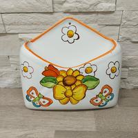 portaposta da muro in ceramica vietrese