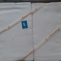 lenzuolo puro lino ricamo a mano