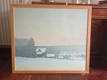 quadro con stampa paesaggio invernale 