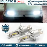 Lampade LED H4 Per FIAT DUCATO 2 Luci CANbus 6500K