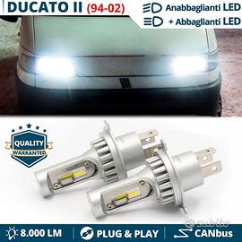 Lampade LED H4 Per FIAT DUCATO 2 Luci CANbus 6500K