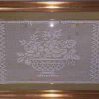 Quadro in uncinetto fatto a mano