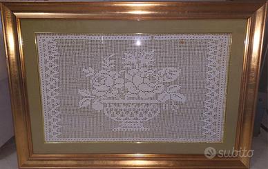 Quadro in uncinetto fatto a mano