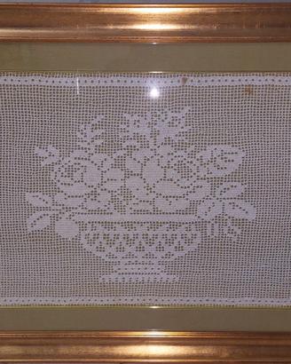 Quadro in uncinetto fatto a mano