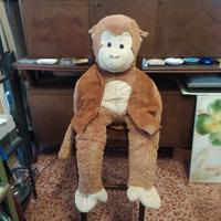 Maxi Peluche Scimmia Gigante con Gilet - H 115 cm