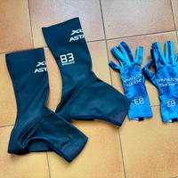 Guanti e Copriscarpa pioggia Astana aero taglia S
