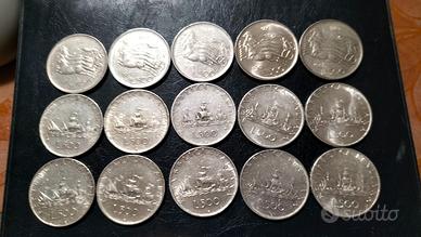 LOTTO 15 PEZZI 500 LIRE ARGENTO