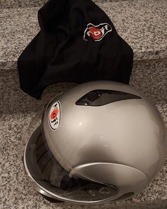 Casco integrale moto Koji Silver Full Face Helmet