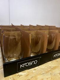 Set di Bicchieri in Vetro Trasparente (Nuovi)