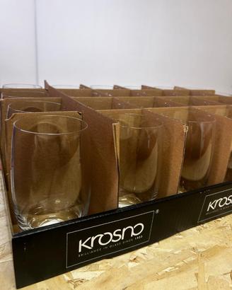 Set di Bicchieri in Vetro Trasparente (Nuovi)