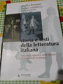 LIBRO LETTERATURA ITALIANA SUL '700