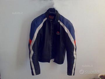 Giacca moto in pelle