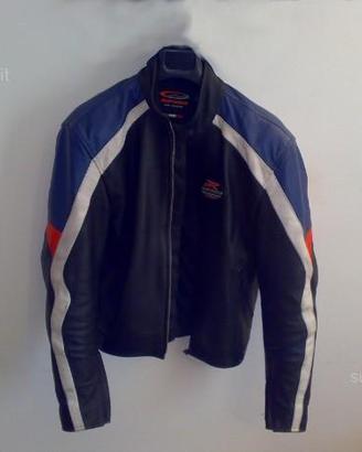 Giacca moto in pelle