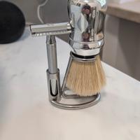 Rasoio King C Gillette + Pennello Omega + Lamette