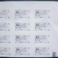 lotto 12 francobolli sottofacciale da € 3