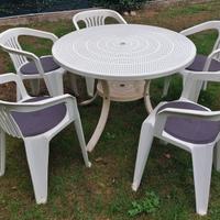 Tavolo da pranzo da esterno con sedie