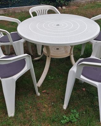 Tavolo da pranzo da esterno con sedie