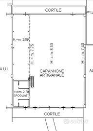 LIERNA Capannone industriale di 500mt