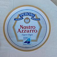 Vassoio rotondo Birra Nastro Azzurro Azzurra 1987