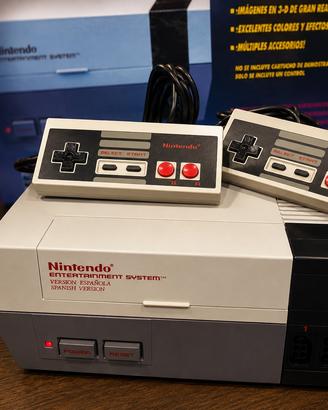 Nintendo NES originale + 2 controller + giochi