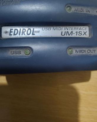 interfaccia USB \Midi per pc Edirol UM1-SX