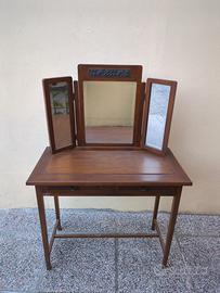 MOBILE ANTICO IN LEGNO  SPECCHI TRUCCO