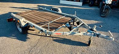 Rimorchio ellebi, carrello porta tutto, porta moto