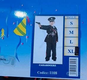 Costume on sale carabiniere bambino