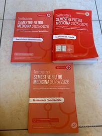 Set 3 libri semestre filtro medicina - Testbusters