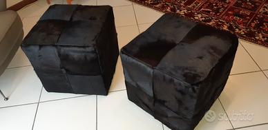 pouf cubo in cavallino 