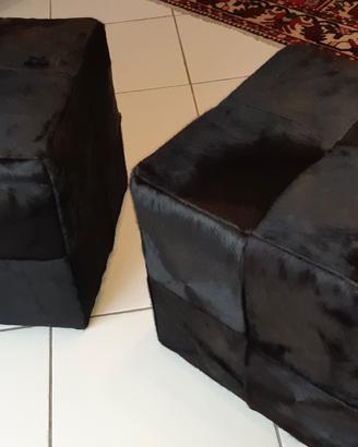 pouf cubo in cavallino 