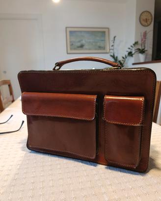 Borsa professionale da uomo in cuoio